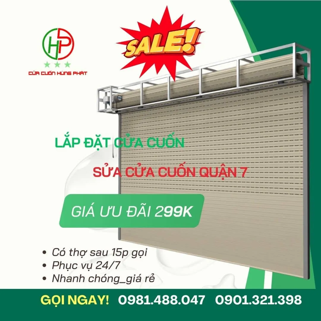 Sửa cửa cuốn quận 7 tại TPHCM Sửa cửa cuốn quận 7 tại TPHCM
