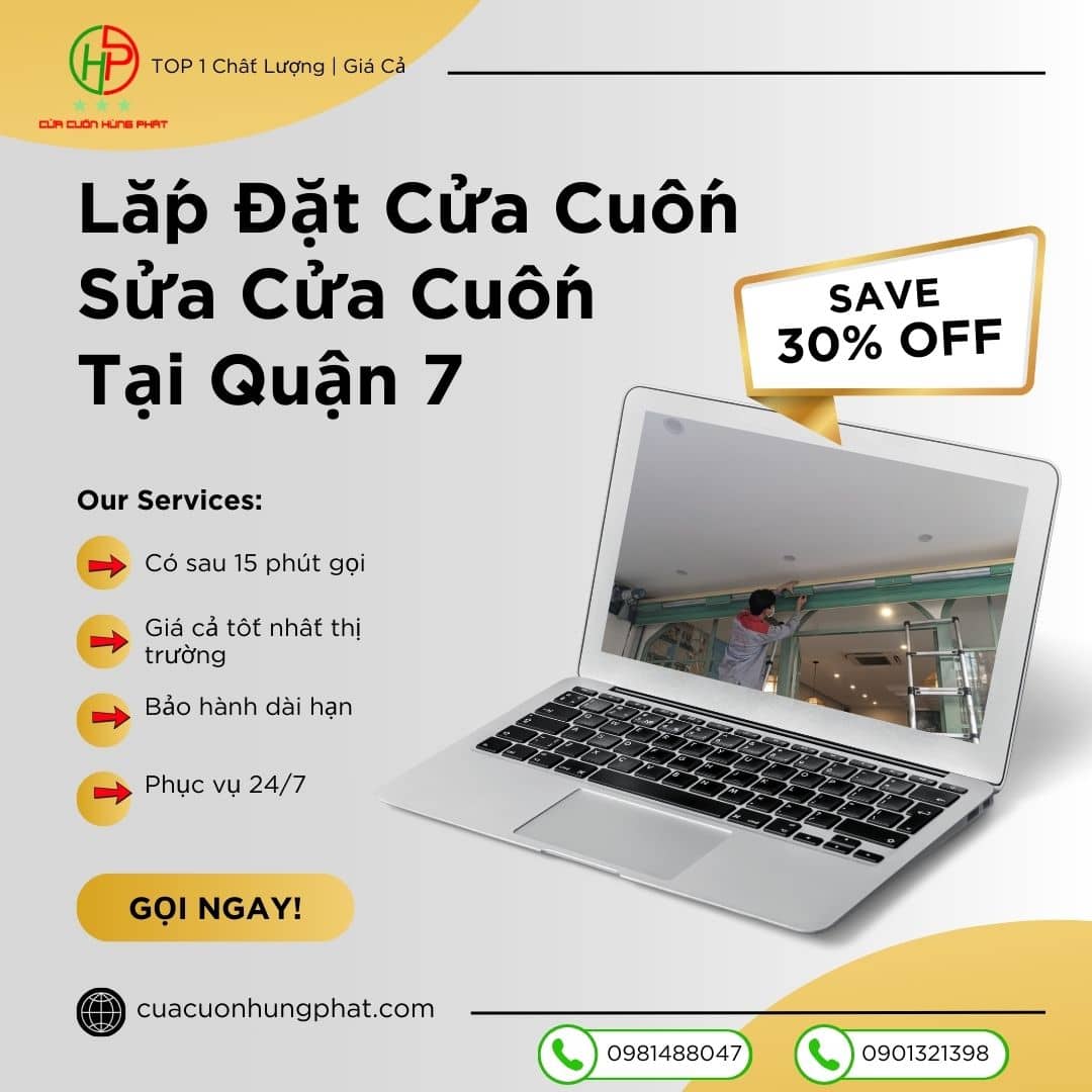 Thi Công Lắp Đặt Cửa Cuốn Quận 7 Giá Rẻ|Nhanh Chóng|Sale 12% Lắp đặt cửa cuốn quận 7