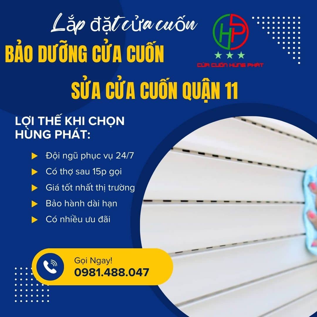 Dịch Vụ Lắp Đặt Cửa Cuốn Quận 11 Giá Rẻ, An Toàn Lắp đặt cửa cuốn quận 11