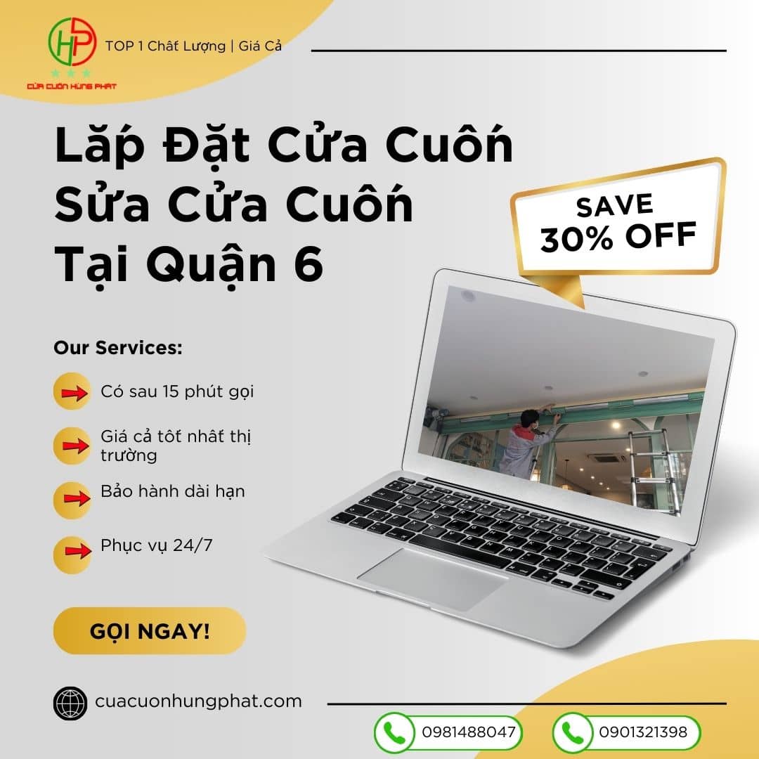Công Ty Sửa Cửa Cuốn Quận 6 Giá Rẻ| Hỗ Trợ 24/7 | Có Thợ Sau 15P Gọi Sửa cửa cuốn quận 6