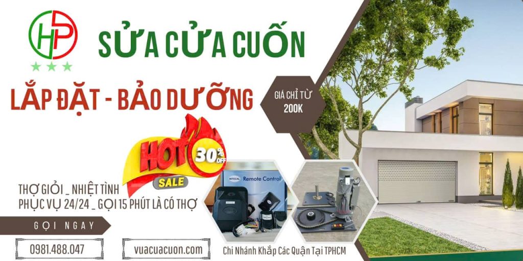 Sửa cửa cuốn giá rẻ 24/24 gọi ngay Cửa Cuốn Hùng Phát