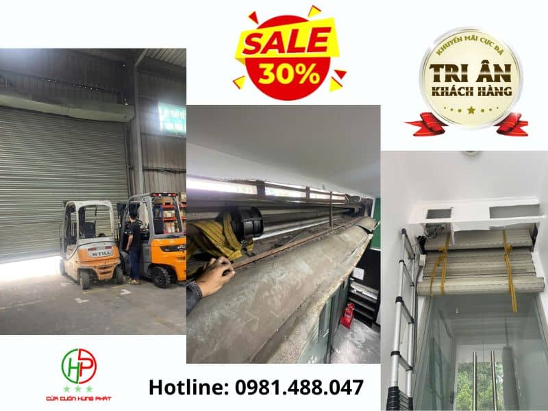 Sửa chữa cửa cuốn tại TPHCM hôm nay sale 30%