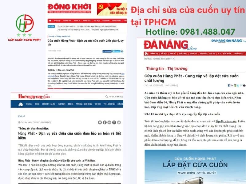 Hùng Phát địa chỉ sửa chữa cửa cuốn uy tín TOP 1 Việt Nam